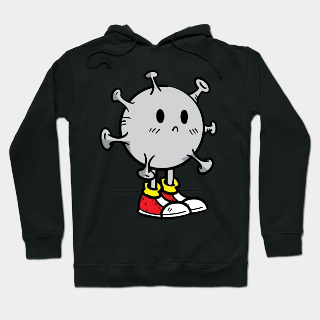 Virus boy png cartoon png Hoodie by Sabai Art